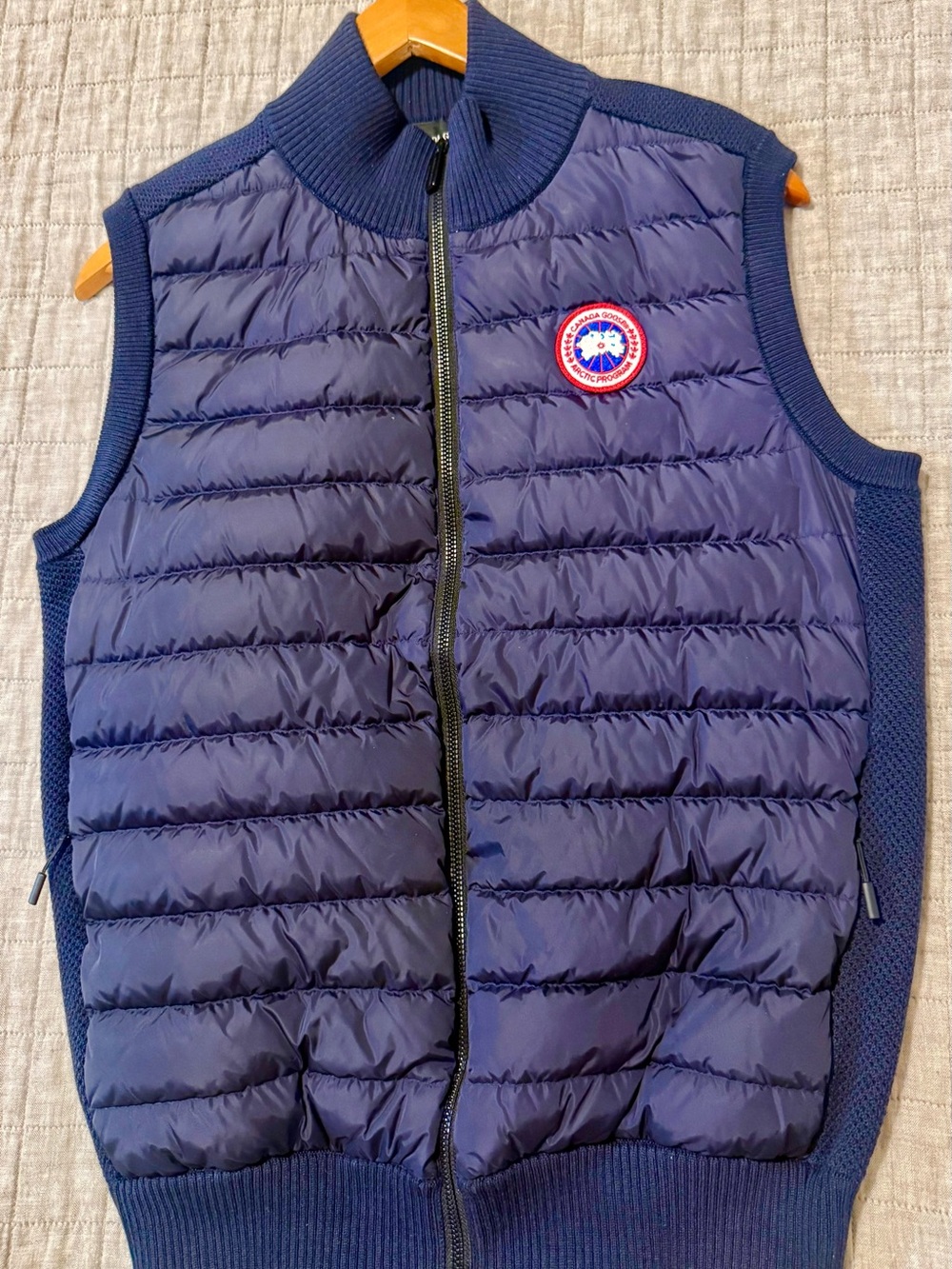 Canada Goose Navy Quilted Sleeveless Puffer Vest